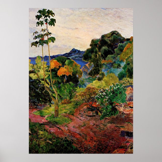 Póster Gauguin - Vegetação Tropical (Frente)