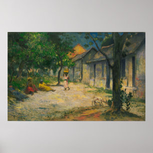 Poster Gauguin - Vila Em Martinica 1897