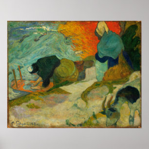 Poster Gauguin - WasherWomen No Artigo 1888