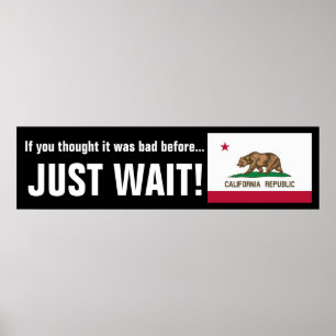 Poster Gavin Newsom está vindo... . Espere!