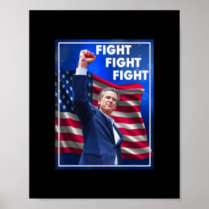 Poster Gavin Newsom provocando Trump Guerra de Memes Luta