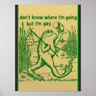 Poster gay frog