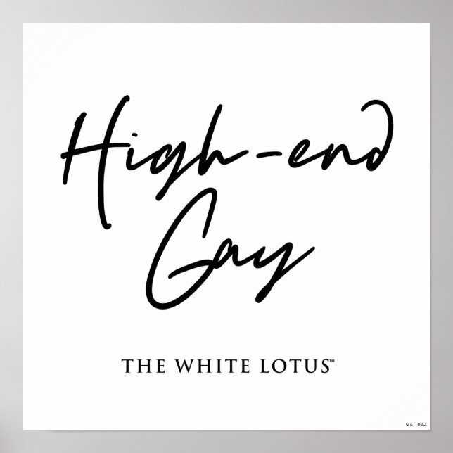 Poster Gay high-end - O Lotus Branco (Frente)