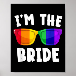 Poster Gay Lgbt Festa de casamento Brie Tee Bachelore