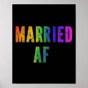 Poster Gay Lgbtq Casais Lgbt Festa de casamento Tee M