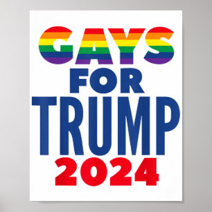 Poster Gay Para A Eleição De Trump 2024