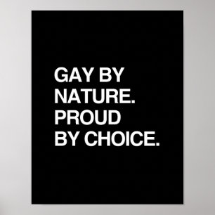 PÓSTER GAY POR NATUREZA. ORGULHOSO PELA ESCOLHA