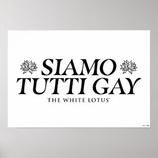 Poster Gay Siamo Tutti - O Lotus Branco