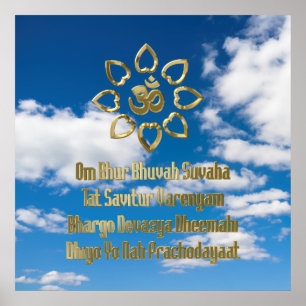 Póster Gayatri mantra