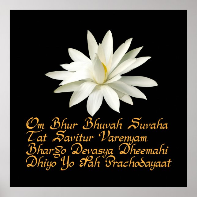 Poster Gayatri mantra (Frente)