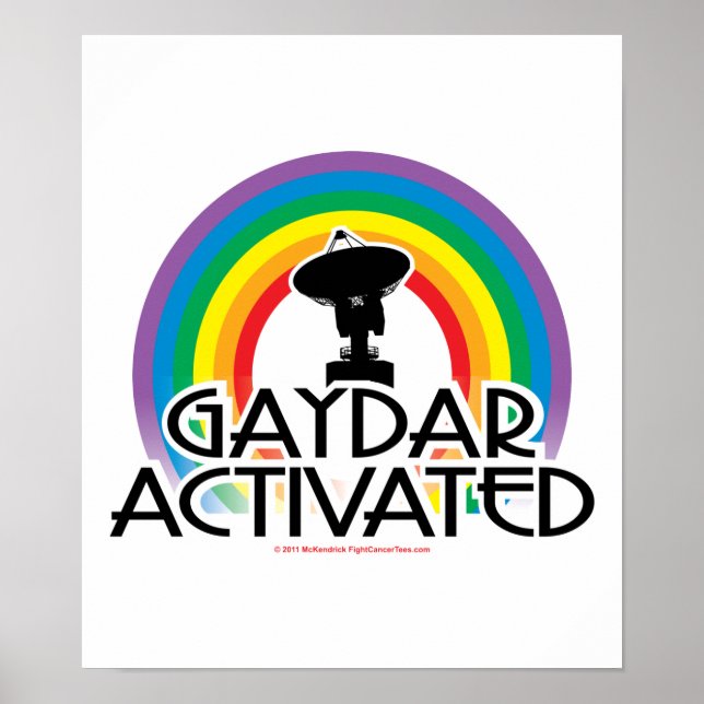 Poster Gaydar Ativado (Frente)