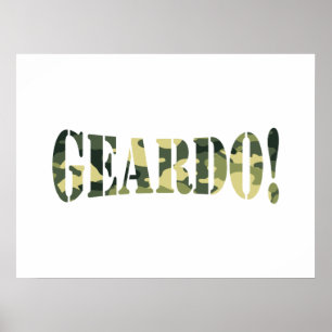 POSTER GEARDO! CAMO/CAMOFLAGE