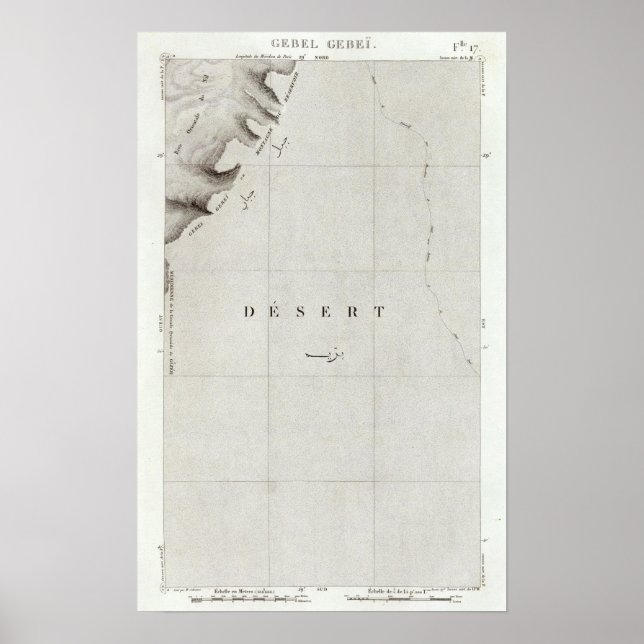 Poster Gebel Gebei, Egito (Frente)