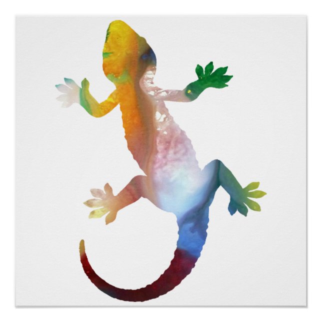 Póster Gecko art (Frente)