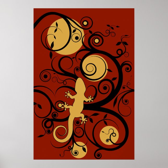 Poster Gecko Flourish (Frente)