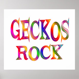 Poster Geckos Rock