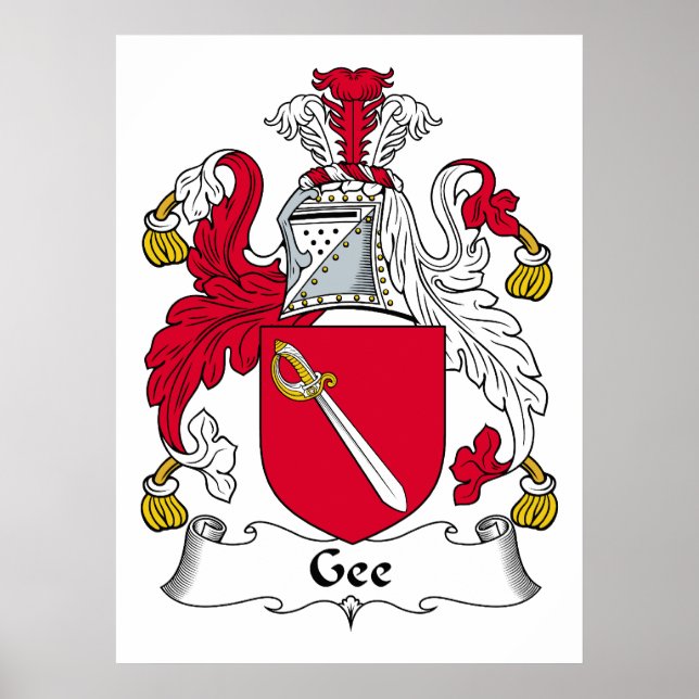 Póster Gee Family Crest (Frente)