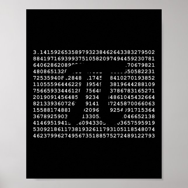 Poster Geek De Matemática Legal Do Nerd Pi Dia 3.14 (Frente)
