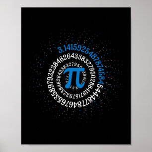 Poster Geek De Nerd De Matemática Pi Day 3.1415 Irraciona