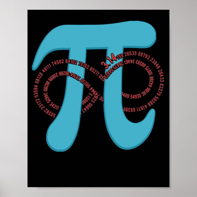 Poster Geek Infinity Nº Pi 3.141 (Frente)