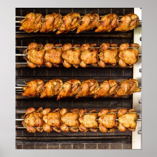 Poster Geflügel Grill Küchen (Frente)