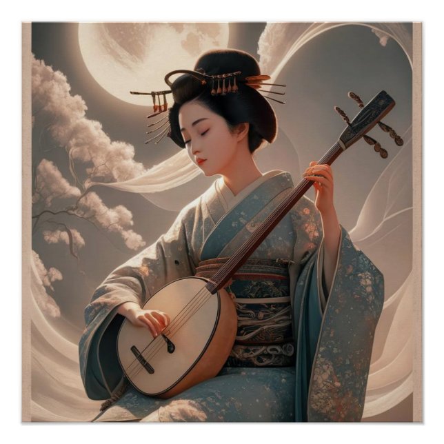 Póster Geisha (Frente)