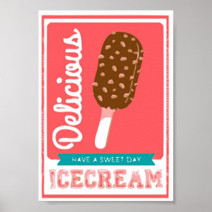 Póster Gelado delicioso