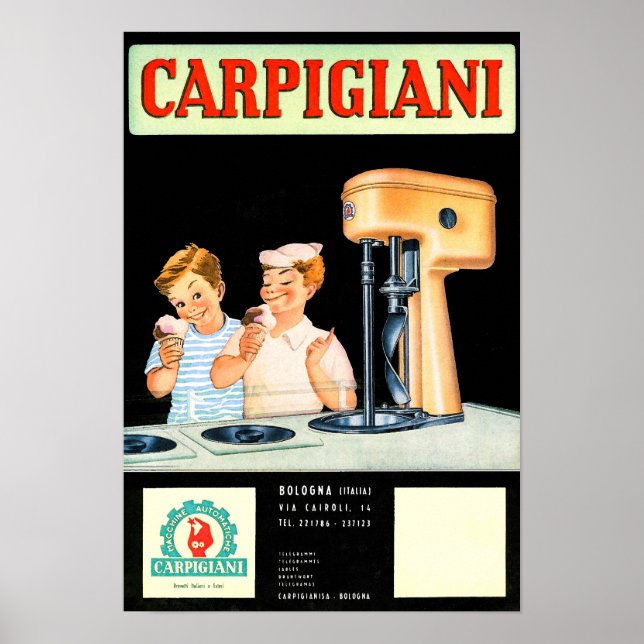 Poster Gelato italiano (Frente)