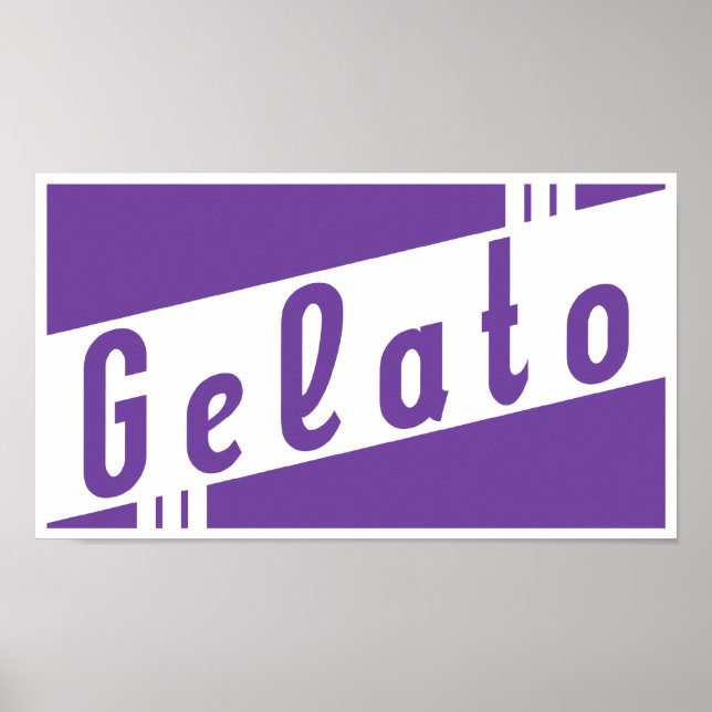 Poster gelato retrô (Frente)