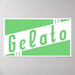 Poster gelato retro