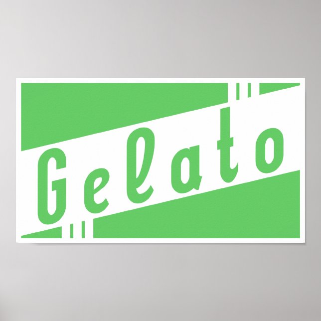 Poster gelato retrô (Frente)