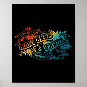 Poster Geléia de Morango Funny Tennessee-ham Mary Anne &a