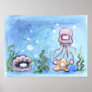 Póster Geléia e estrela do mar