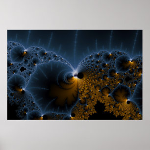 Póster Geleias de deriva - Arte fractal