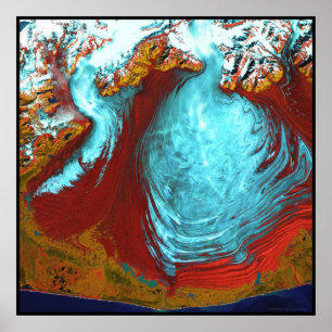 Póster Geleira Alaska de Malaspina