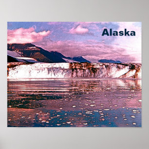 Póster Geleira de Alaska