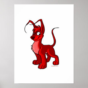 Poster Gelert vermelho orgulhoso
