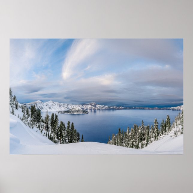 Poster Gelo e neve | Crater Lake Oregon (Frente)