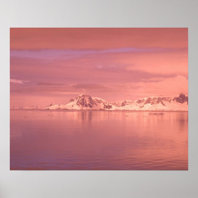 Poster Gelo, Neve, Icebergs nos canais ao longo da (Frente)