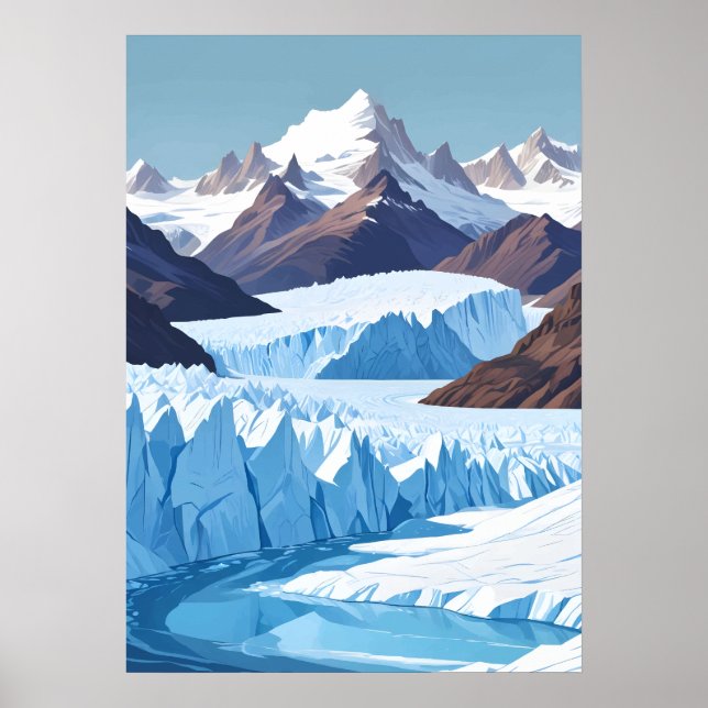 Poster Gelo Perito Moreno (Frente)
