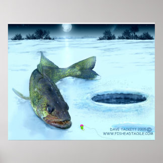 Póster gelo walleye