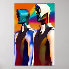 Poster Gêmeas da Incerteza Ken Gage Surrealismo