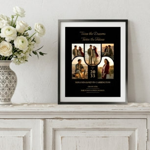 Poster Gêmeos Chic Arched Collage Double Grads TMF26
