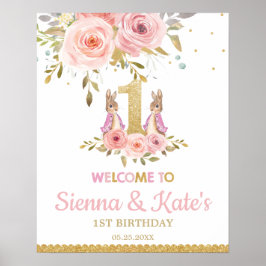 Poster Gêmeos Coelhos Gêmeos Gêmeos primeiros aniversario