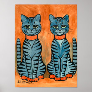Poster Gêmeos de Louis Wain