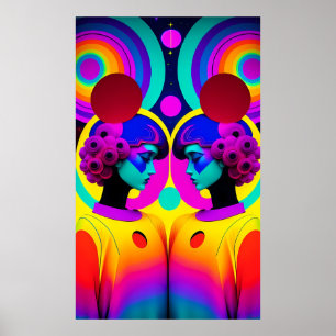 Poster Gêmeos de uma Gêmea - Arte Surreal Ken Gage