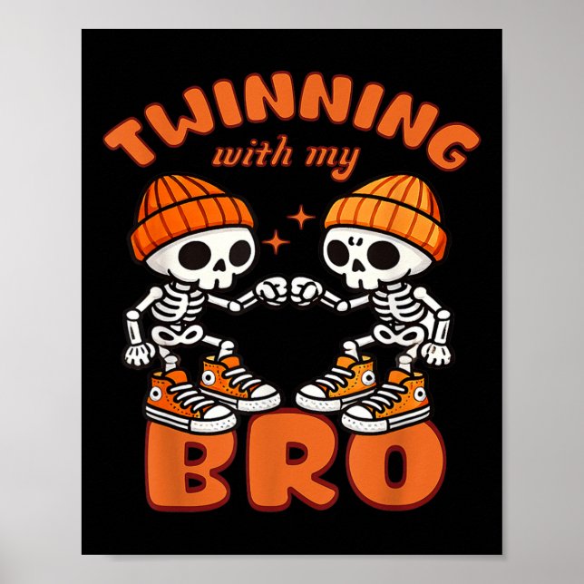 Poster Gêmeos Geminando o Melhor Amigo do Halloween (Frente)