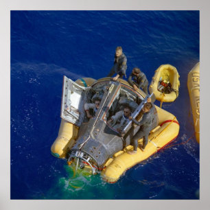 Poster Gemini 8 Cápsula Armstrong Scott Recuperação C 196