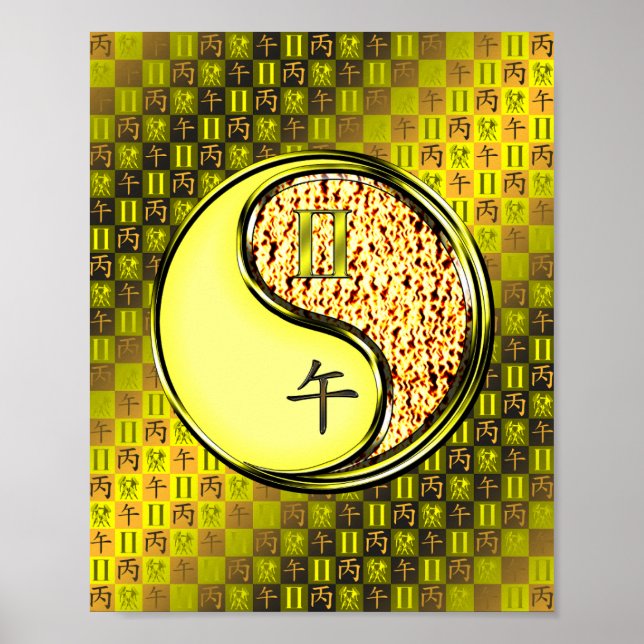 Poster Gemini e Cavalo de Fogo (Frente)