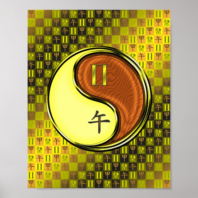 Poster Gemini e Cavalo de Madeira (Frente)